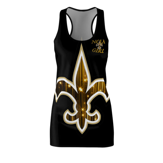 New Orleans Women's Cut & Sew Racerback Dress V.2.1 Black