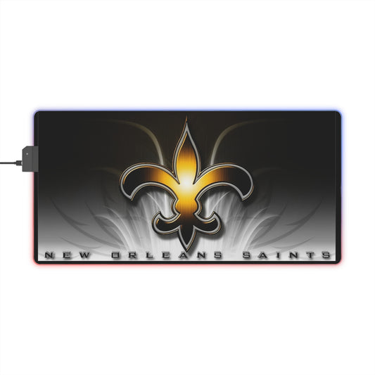 New Orleans Saints LED Gaming Mouse Pad